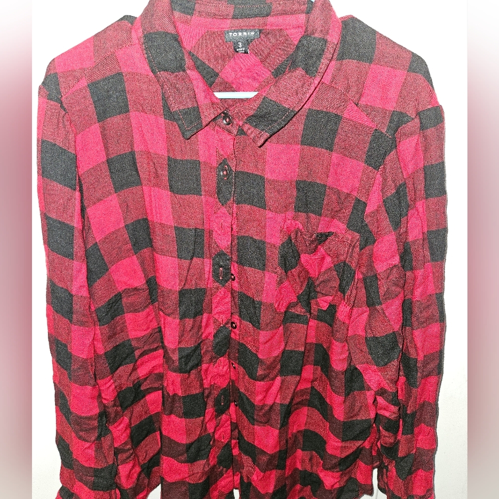 Torrid plaid flannel.